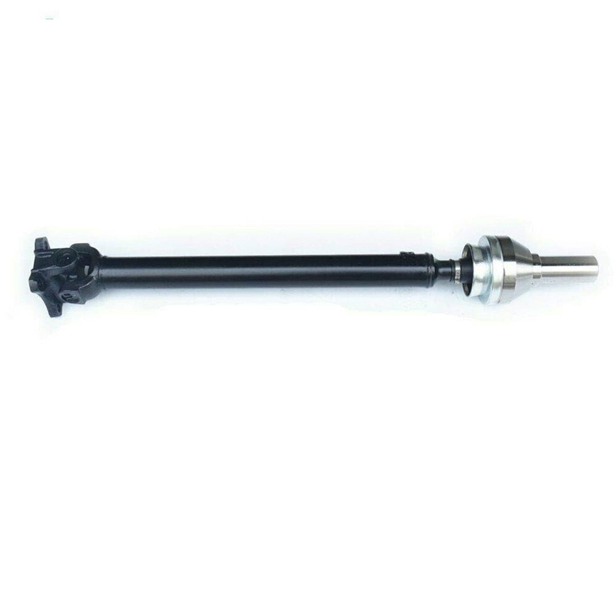 Front prop drive shaft assembly with black shaft and silver front coupler