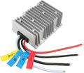 DC power converter regulator with aluminum heatsink and red/black input output wires