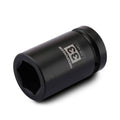 Black deep impact socket, 1-inch drive, 33mm, CR-MO marking