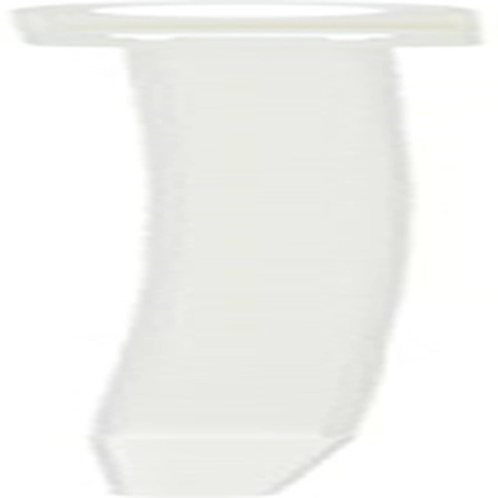 Natural screw-mount cable tie, close-up of strap and head