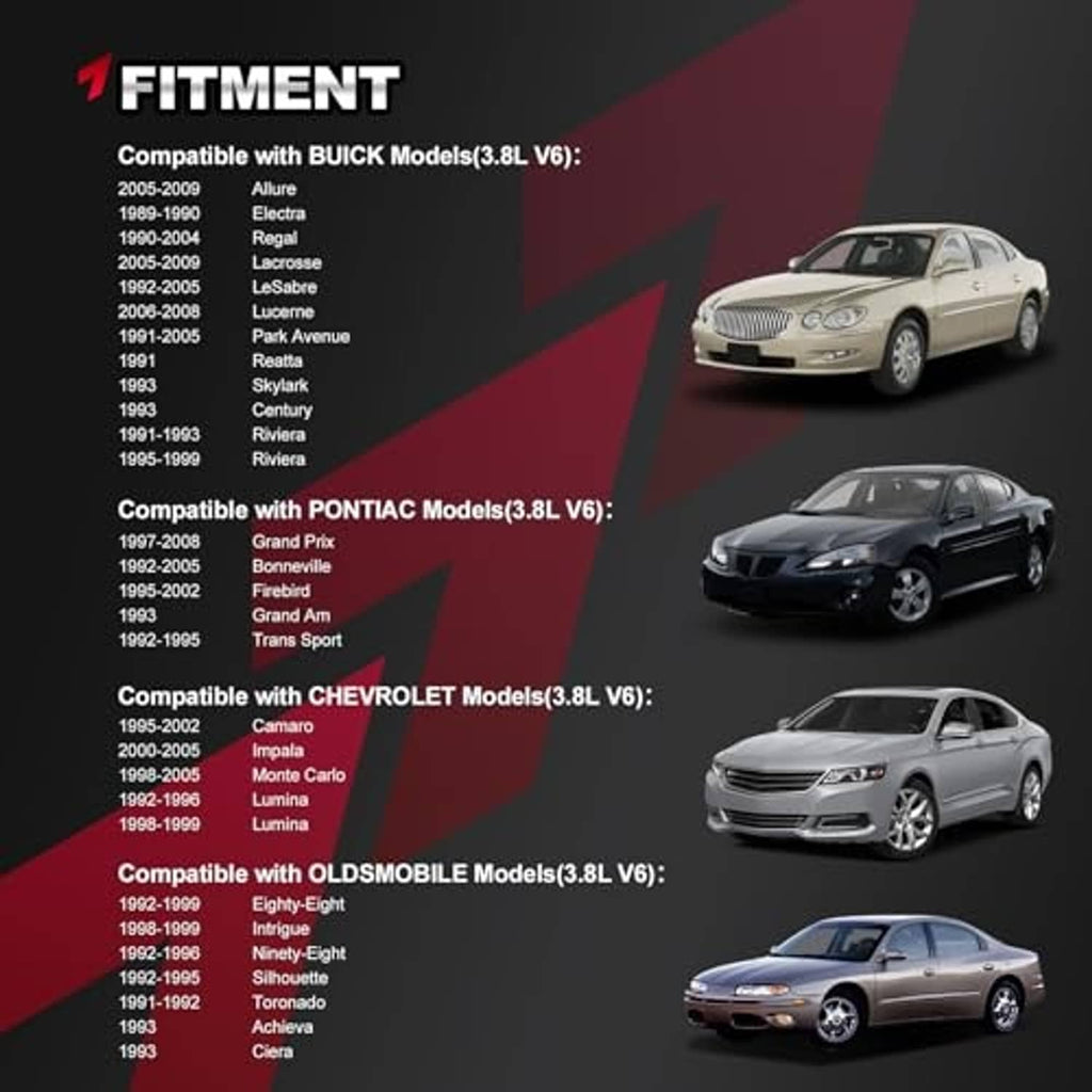 Compatibility poster for ignition control module with model car lineup