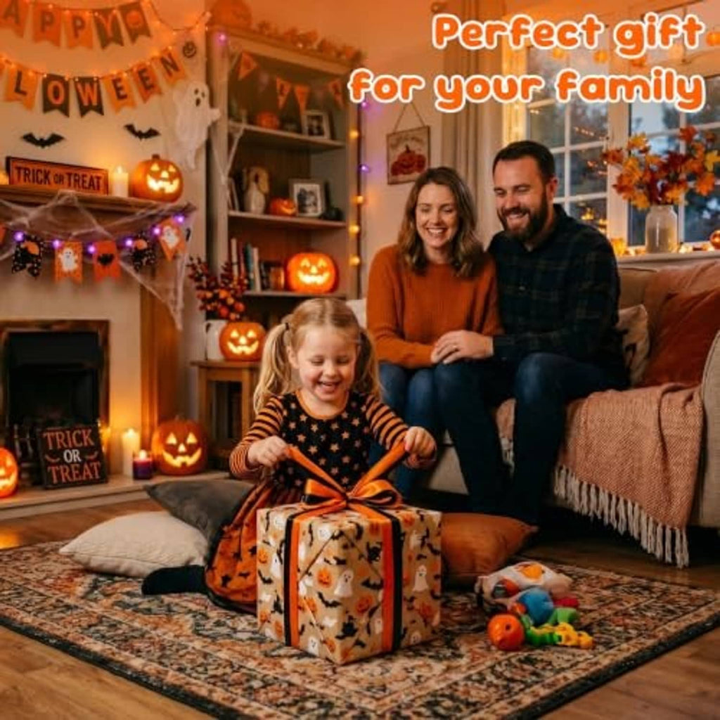 Halloween inflatable pumpkin witch decoration outdoors near other seasonal yard lights