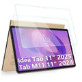 Clear tempered glass screen protector set for 11-inch tablet, two pieces