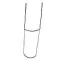 Two-step climbing stick aider with black straps and upper hand loop