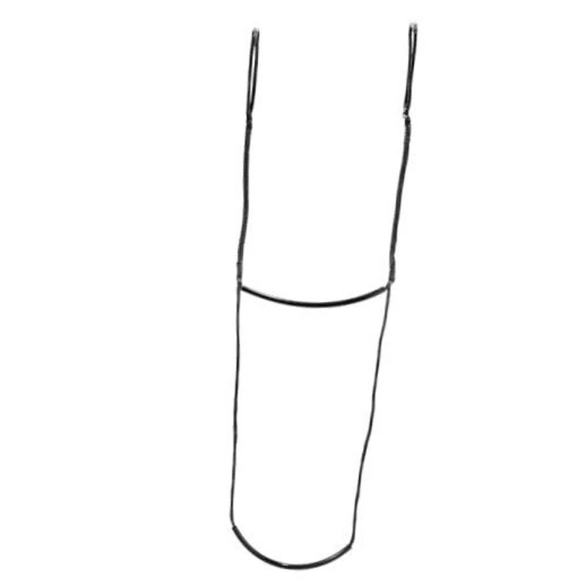 Two-step climbing stick aider with black straps and upper hand loop
