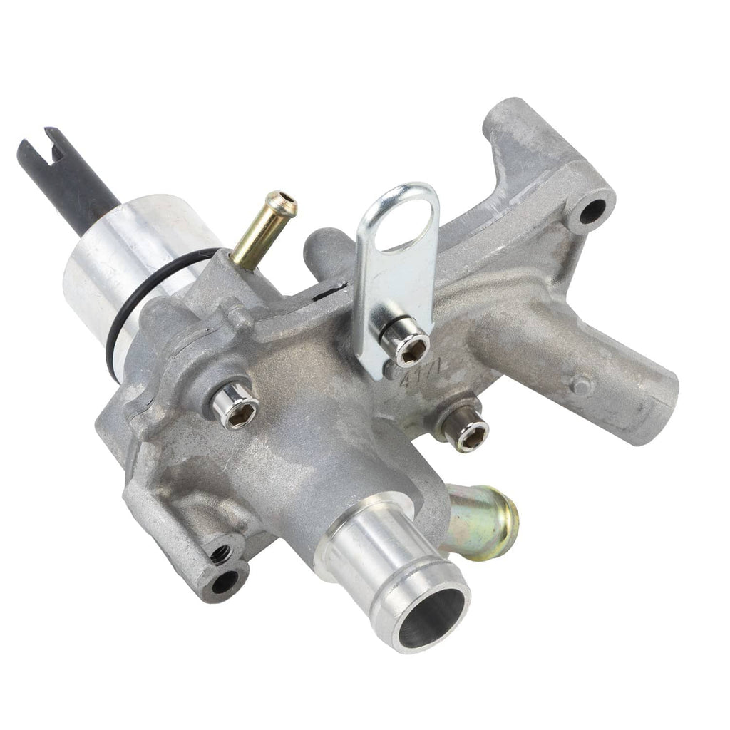 Water pump assembly with metal housing, ports, and hose outlet