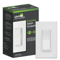 Leviton Decora smart switch companion in white with rectangular rocker wall plate