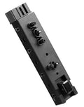 Left driver-side power seat switch replacement module, black control panel with buttons