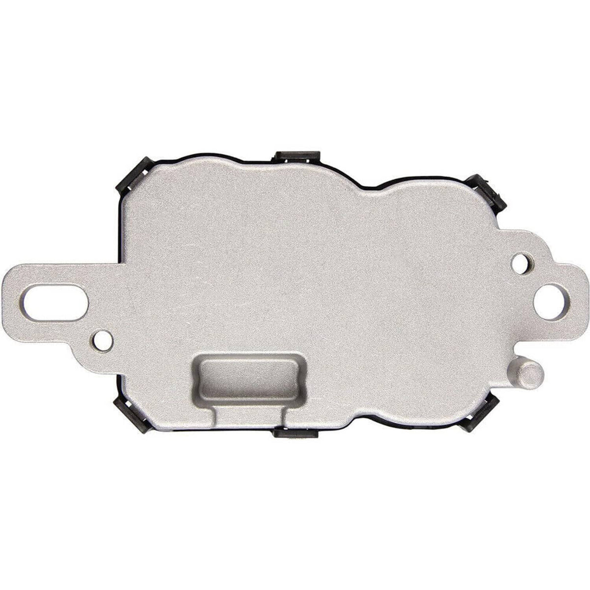 Fuel pump driver module metal cover plate with black sensor housing