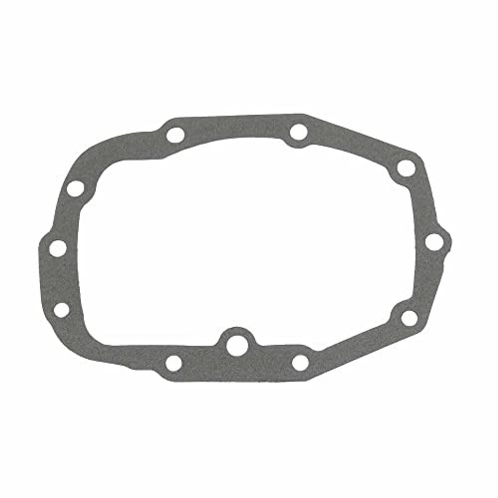 Transmission shifter seal rebuild kit gasket, gray metal, with bolt holes and cutouts