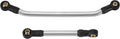 Stainless steel steering link set with black ball ends and gold metal fittings