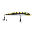Berkley Finisher fishing bait lure, chrome perch pattern with two treble hooks