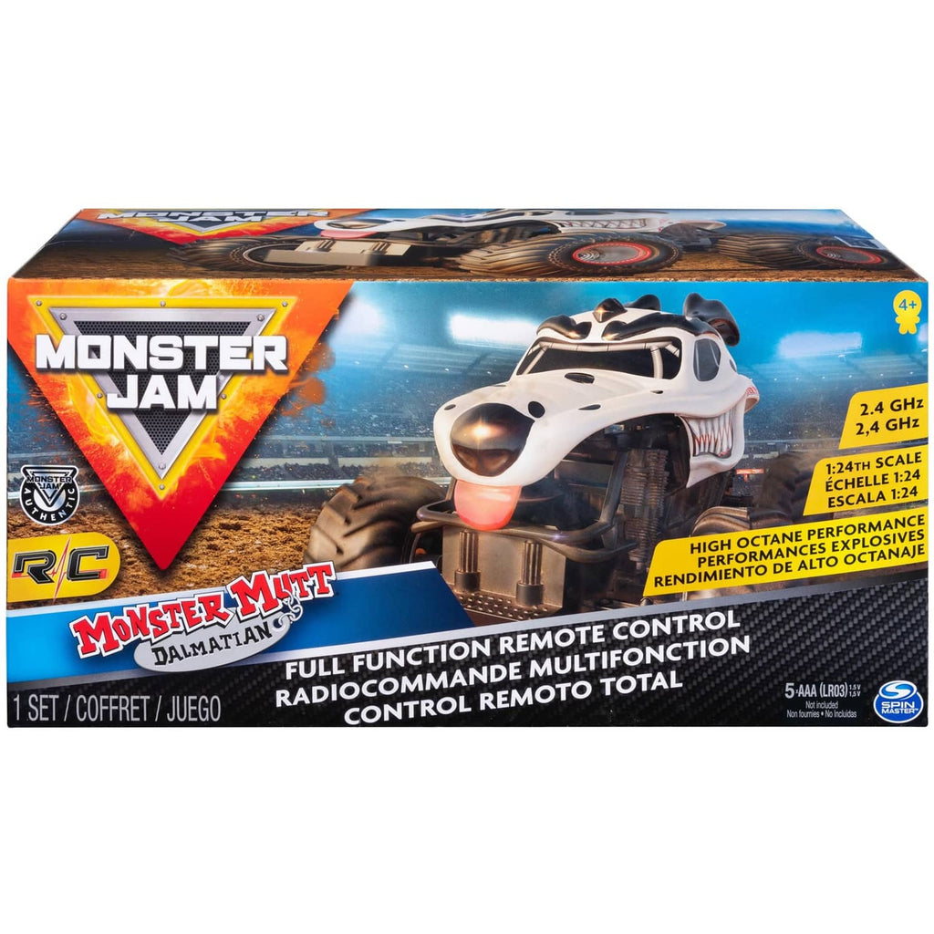 RC Monster Mutt Dalmatian remote control monster truck toy retail box front