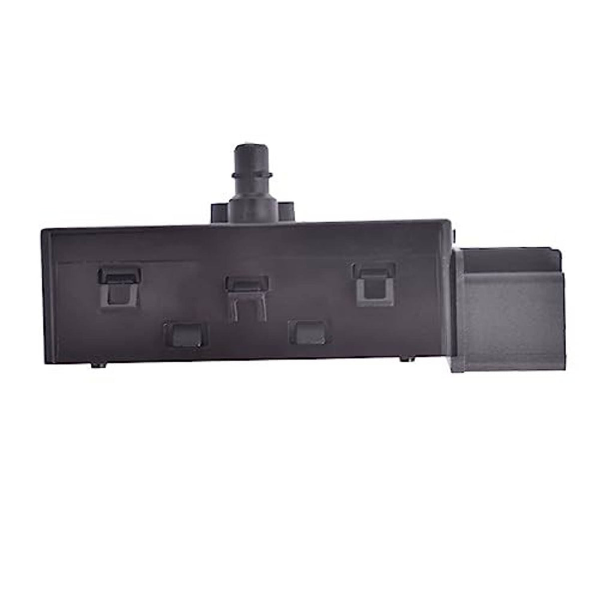 Power seat adjuster switch underside housing with mounting clips