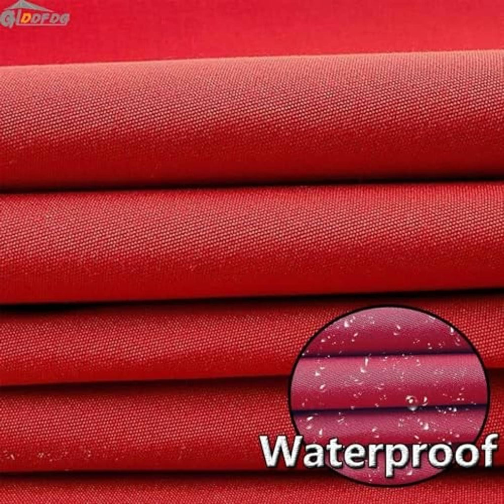 Waterproof coated fabric panel detail for umbrella replacement canopy