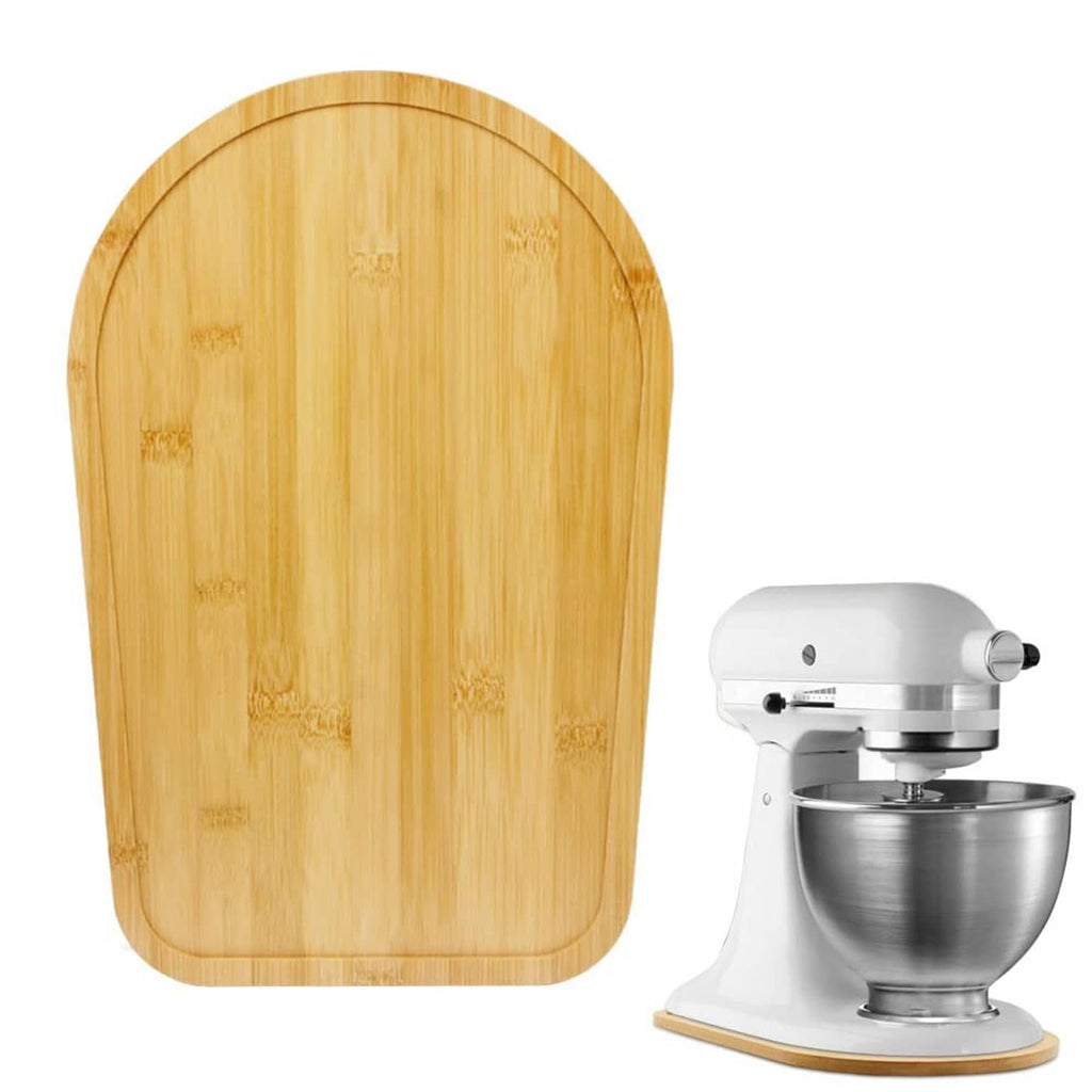 Natural bamboo tilt-head mixer splash guard board for KitchenAid 4.5–5 Qt
