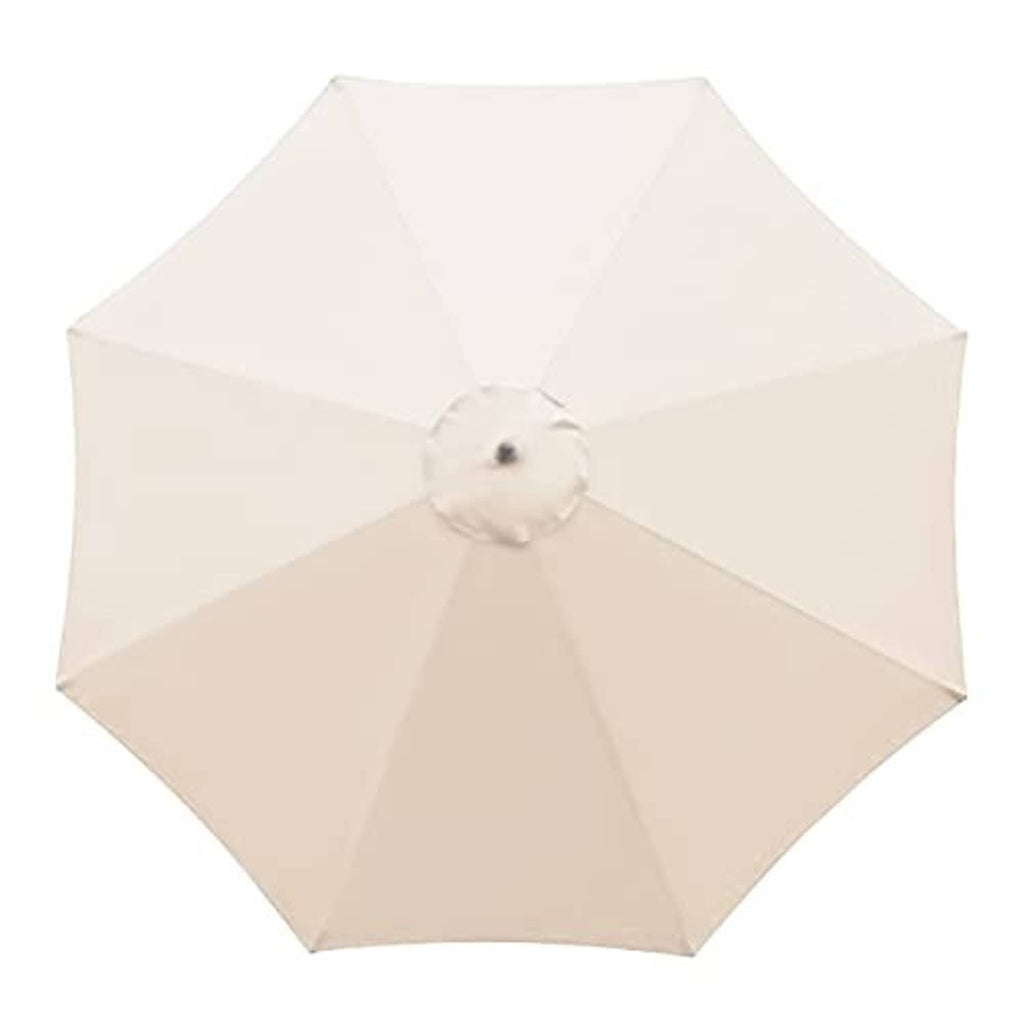 Cream umbrella canopy replacement with round vent at center and octagon shape