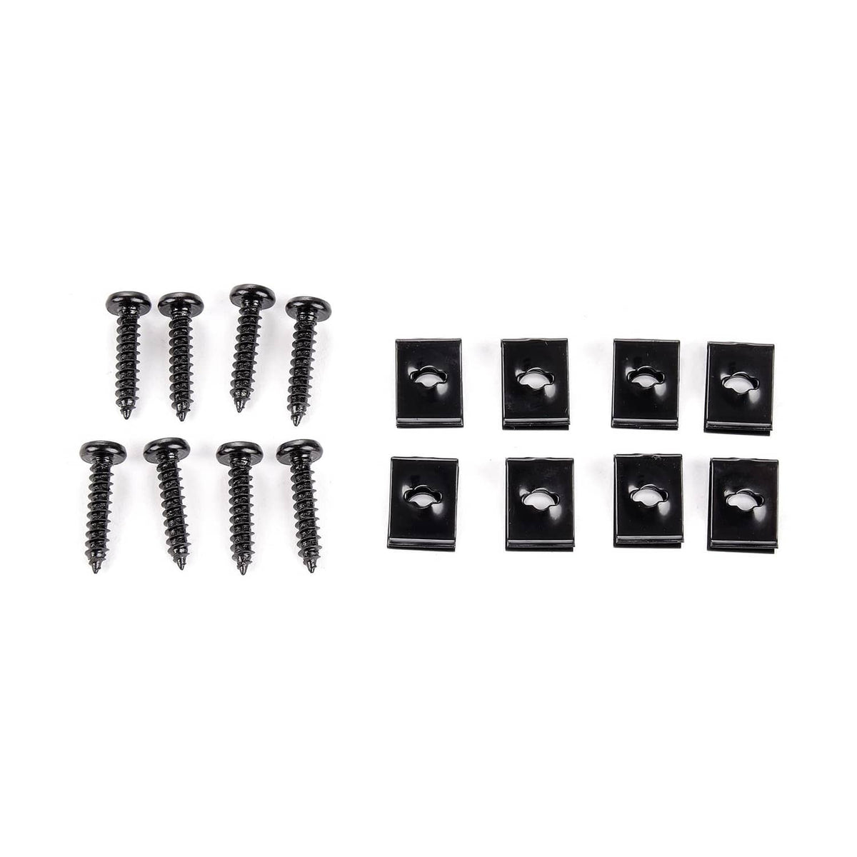 Car speaker mounting kit with screws and plastic mounting brackets