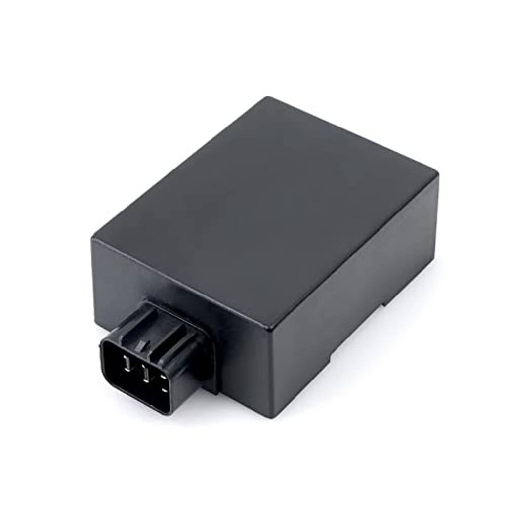 Black ignition control module with electrical connector, no wiring shown