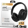 Black over-ear wireless noise-cancelling headphones with padded ear cups
