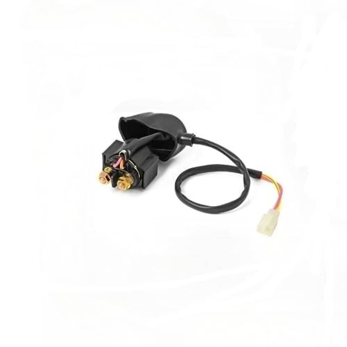 Ignition sensor module with black wires and two brass terminals