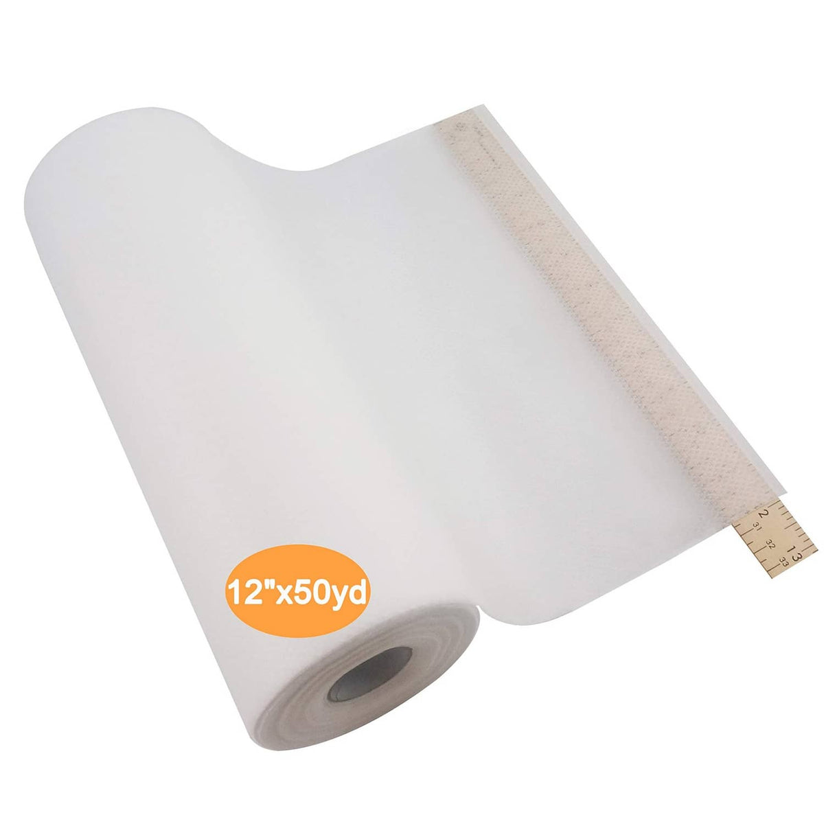 No-show mesh embroidery stabilizer roll, light beige 12 in x 50 yd