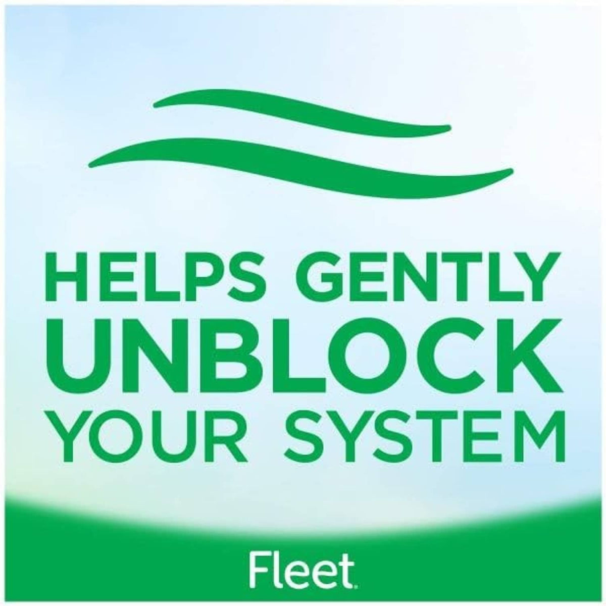 Fleet helps gently unblock your system label with green motion lines