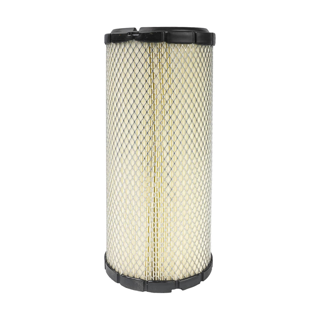 Single cylindrical air filter cartridge with pleated mesh media and black base