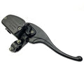 Front right brake master cylinder with lever, black, with mounting hardware