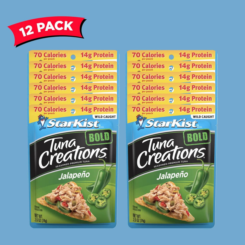 StarKist Tuna Creations Bold Jalapeño tuna pouches, 12-pack