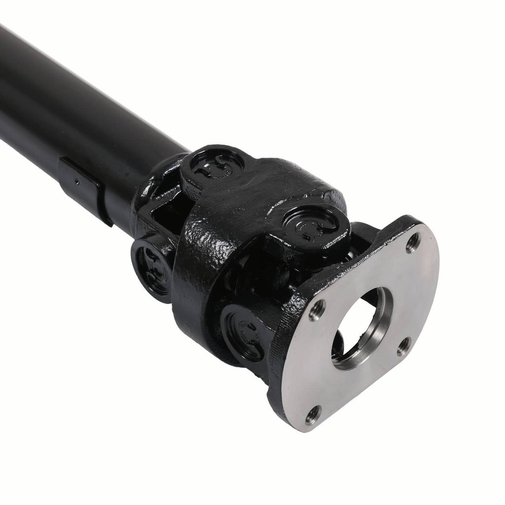 Front driveshaft prop shaft yoke assembly with black housing and silver circular opening