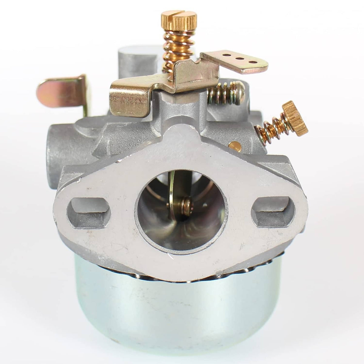 Carburetor with brass needle valve and air intake opening