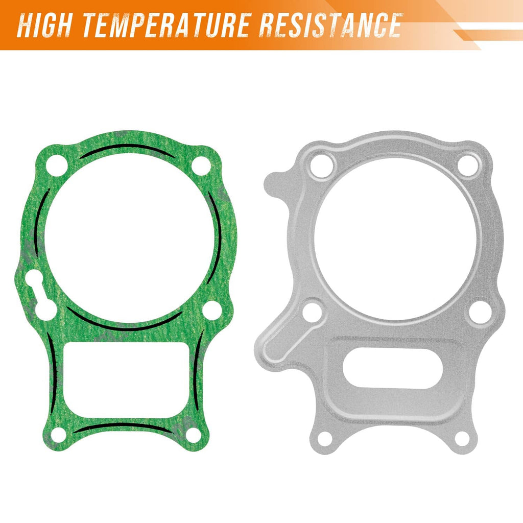 Engine cylinder and gasket set with green sealing gaskets and matching bolts