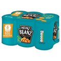 Heinz Beanz baked beans multipack in rich tomato sauce, 6-pack teal cans