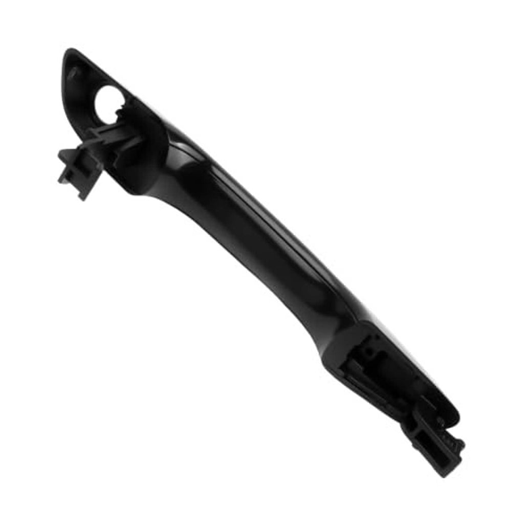 Black exterior door handle for driver side, with mounting bracket