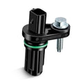 Black crankshaft position sensor with green seal ring and silver mounting bolt