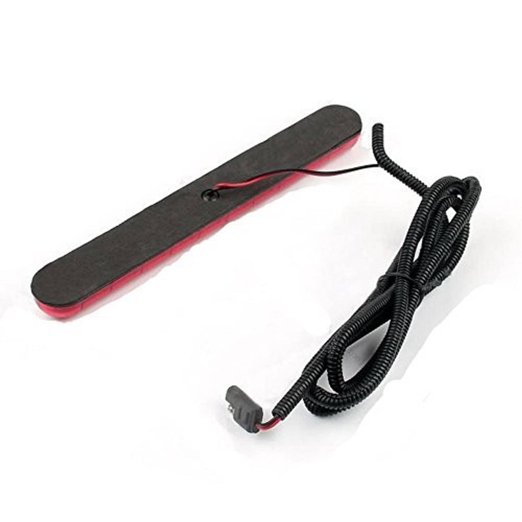Red LED brake light bar with black cable and side mounting cover