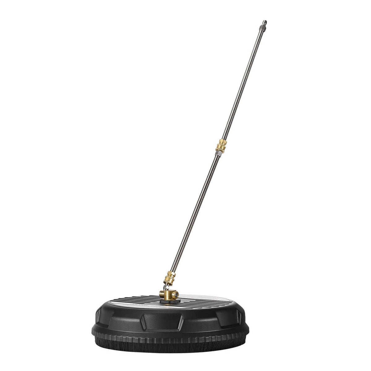 15 in pressure washer surface cleaner with spray wand, round black base