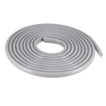 Gray bulb bubble T-slot window weatherstrip seal, rolled length with mounting lip