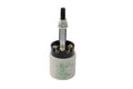 Black E26 rotary light socket switch with ceramic base and screw terminals