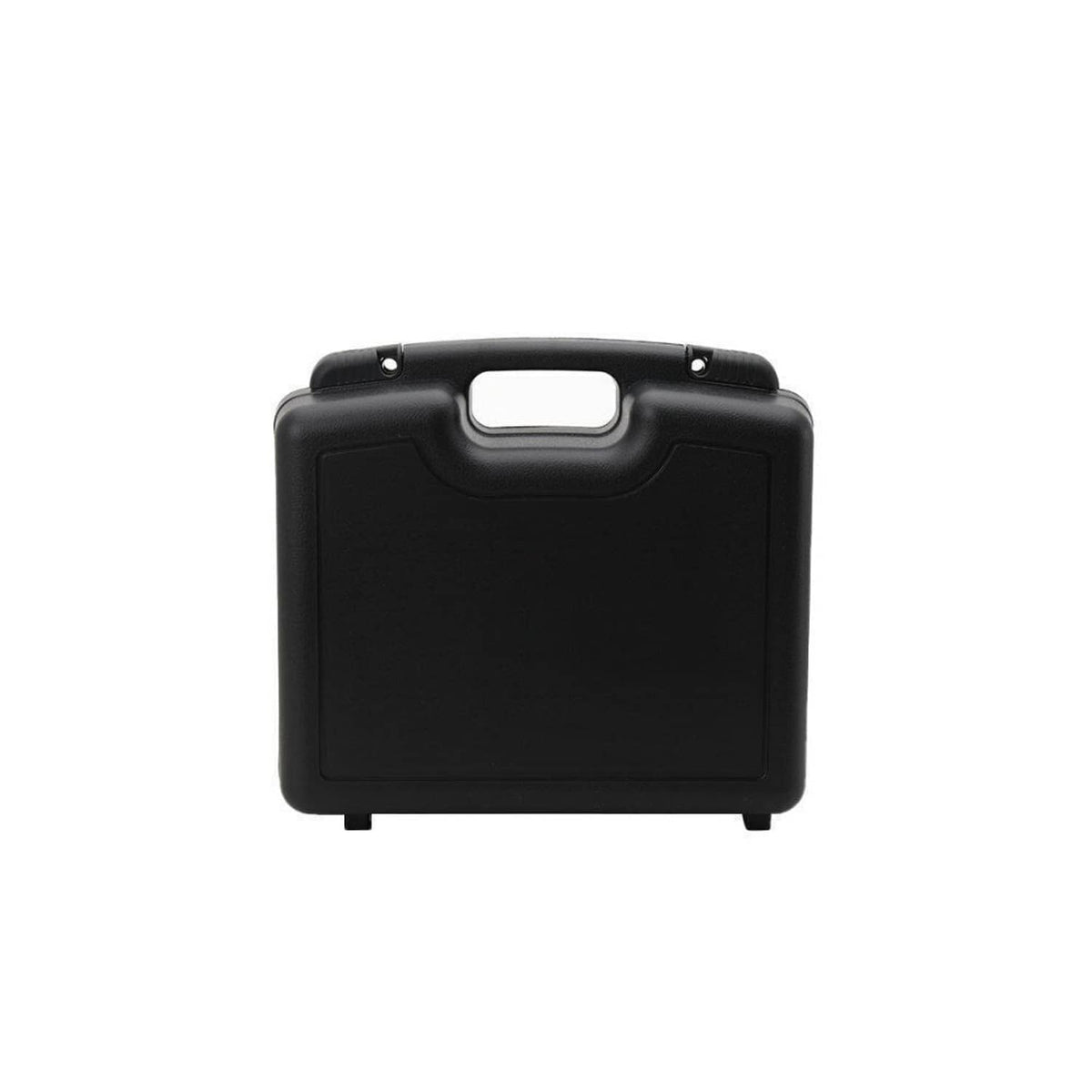 Black hard plastic carrying case for pipe fitting reamer kit