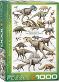 Eurographics dinosaur 1000-piece puzzle box with Cretaceous artwork collage