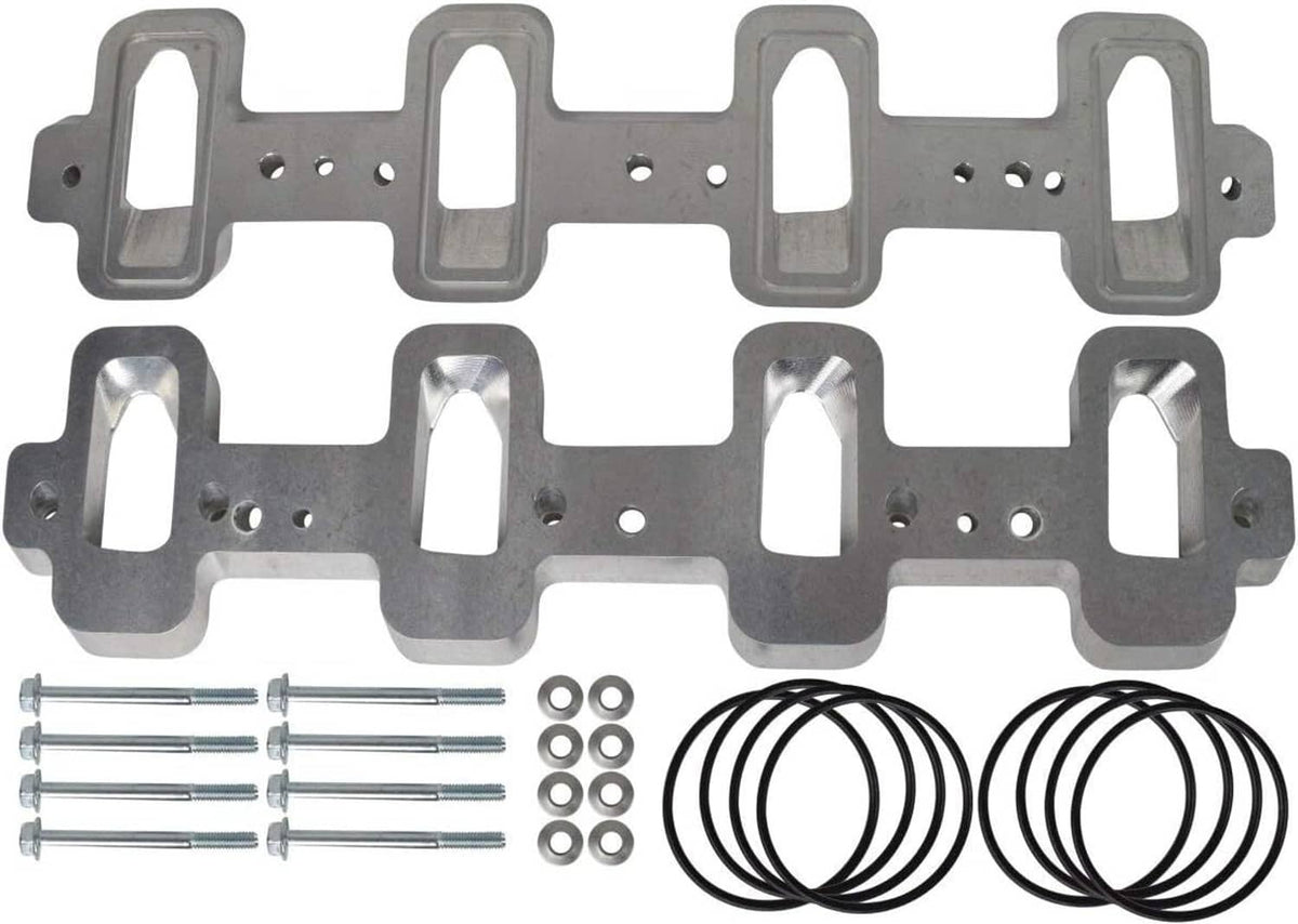 Intake manifold adapter plates bundle with bolts and o-ring seals