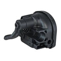 Black thumb throttle lever body assembly with curved lever