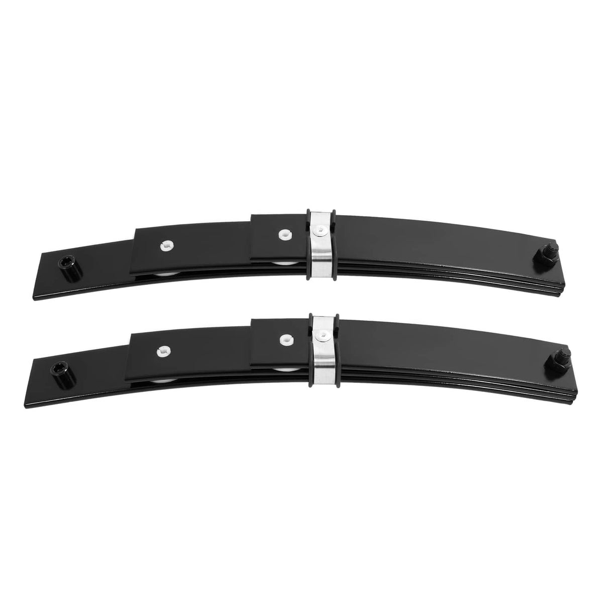 Front 3-leaf spring set with two arched spring packs, mounting brackets and hardware