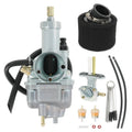 Carburetor assembly with air filter, hoses, and mounting parts