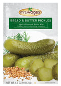 Mrs. Wages Bread & Butter Pickles quick process mix packet with green label