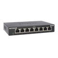8-port gigabit Ethernet unmanaged switch with 8 RJ-45 ports and LED status lights