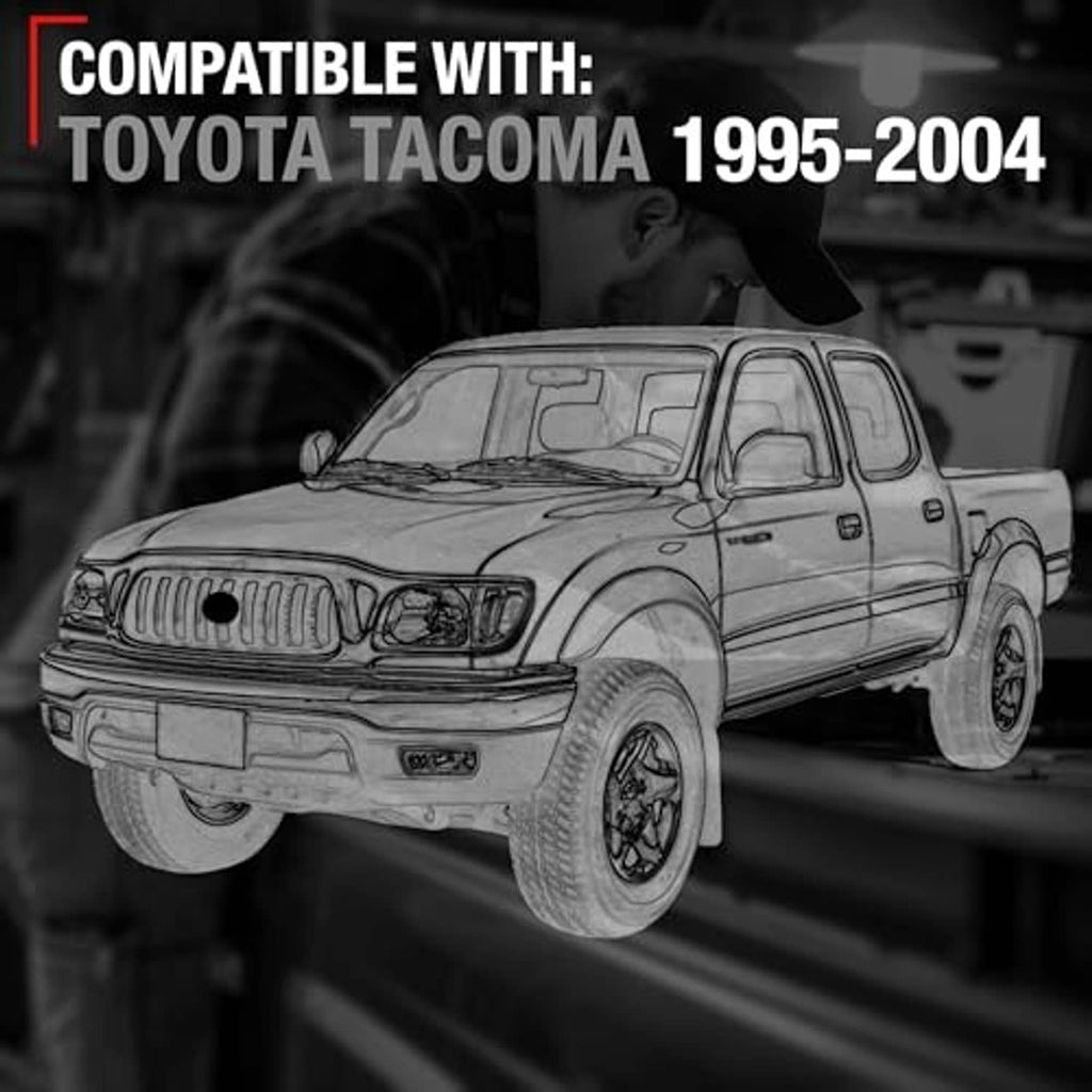 Compatibility graphic showing 1995-2004 Tacoma door handle replacement