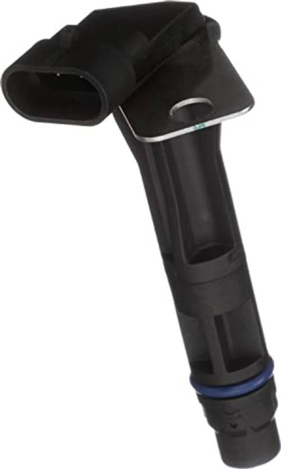 Black engine camshaft position sensor, oval plug and probe body
